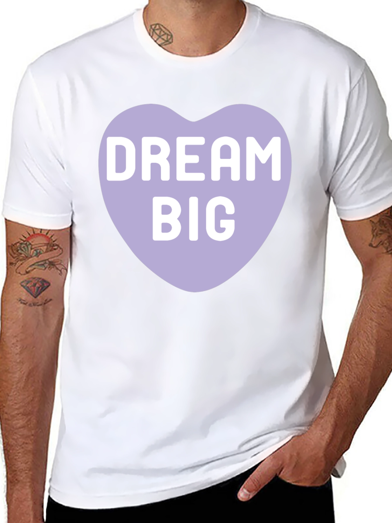 Dream Big Heart Graphic T-Shirt