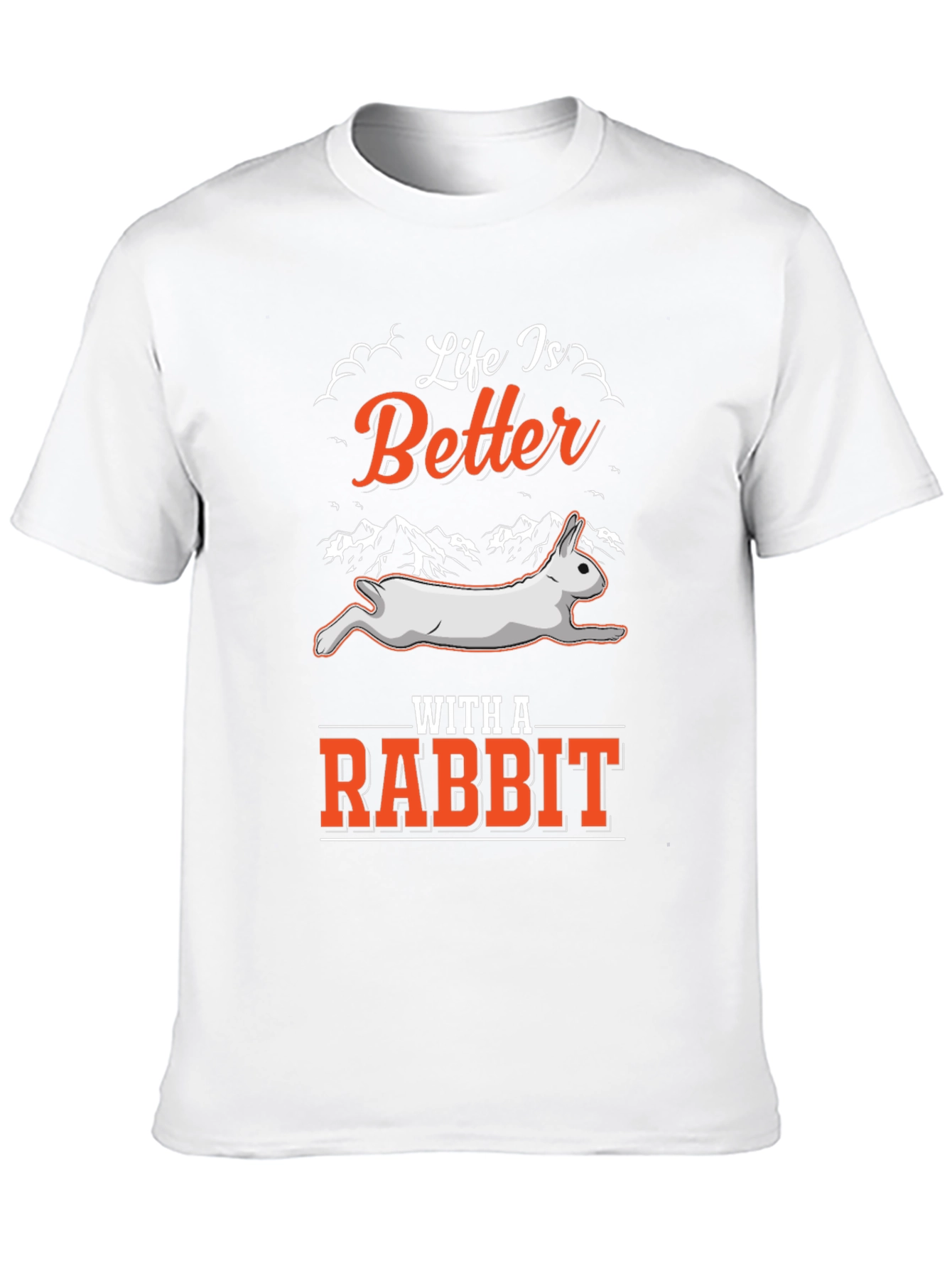 Life is Better with a Rabbit Black T-Shirt