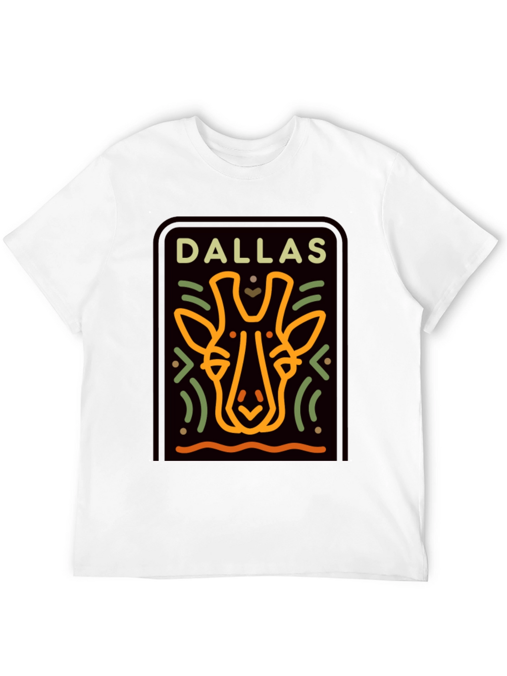 Dallas Giraffe T-Shirt - Graphic Print Tee
