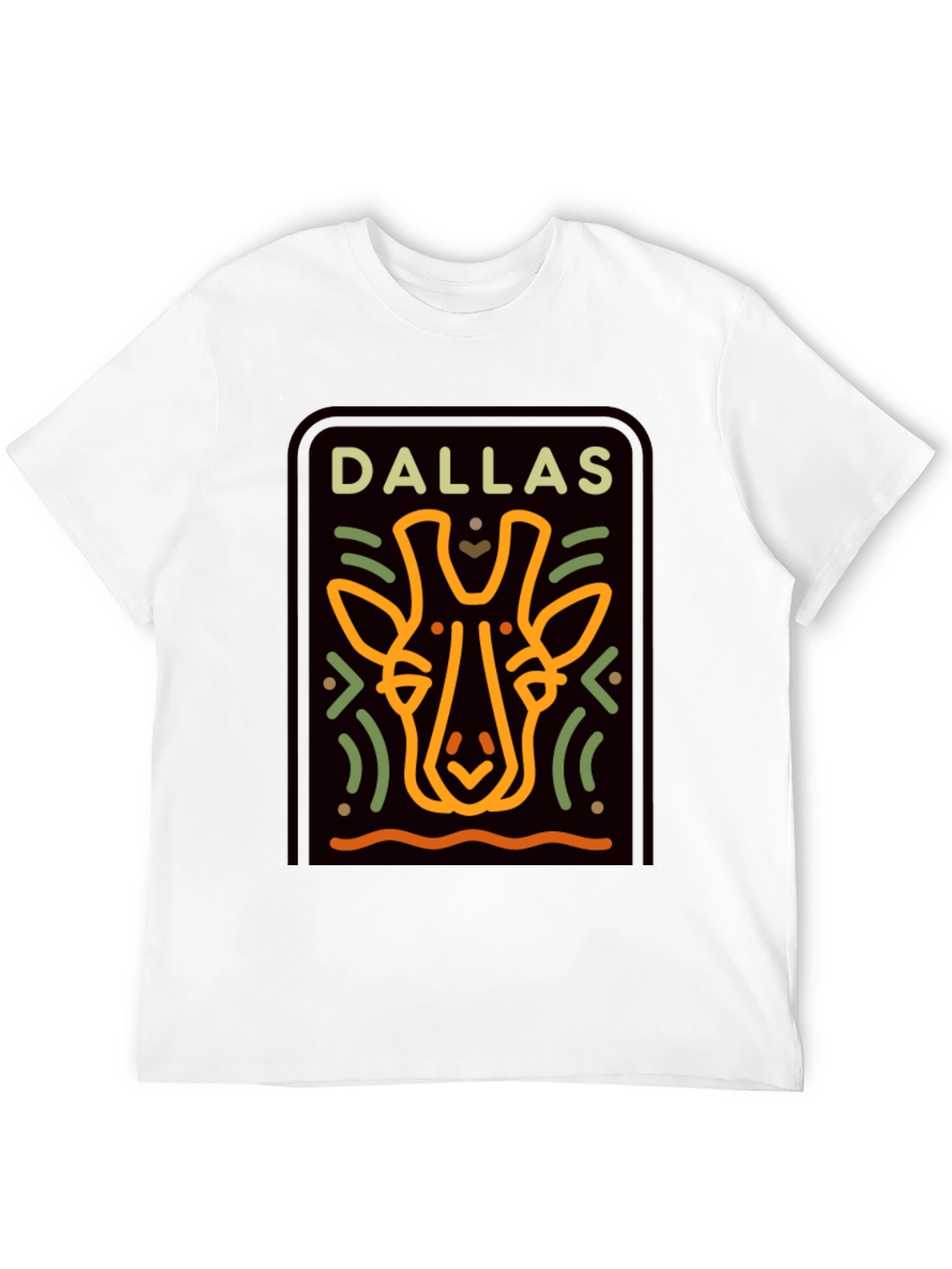 Dallas Giraffe T-Shirt - Graphic Print Tee