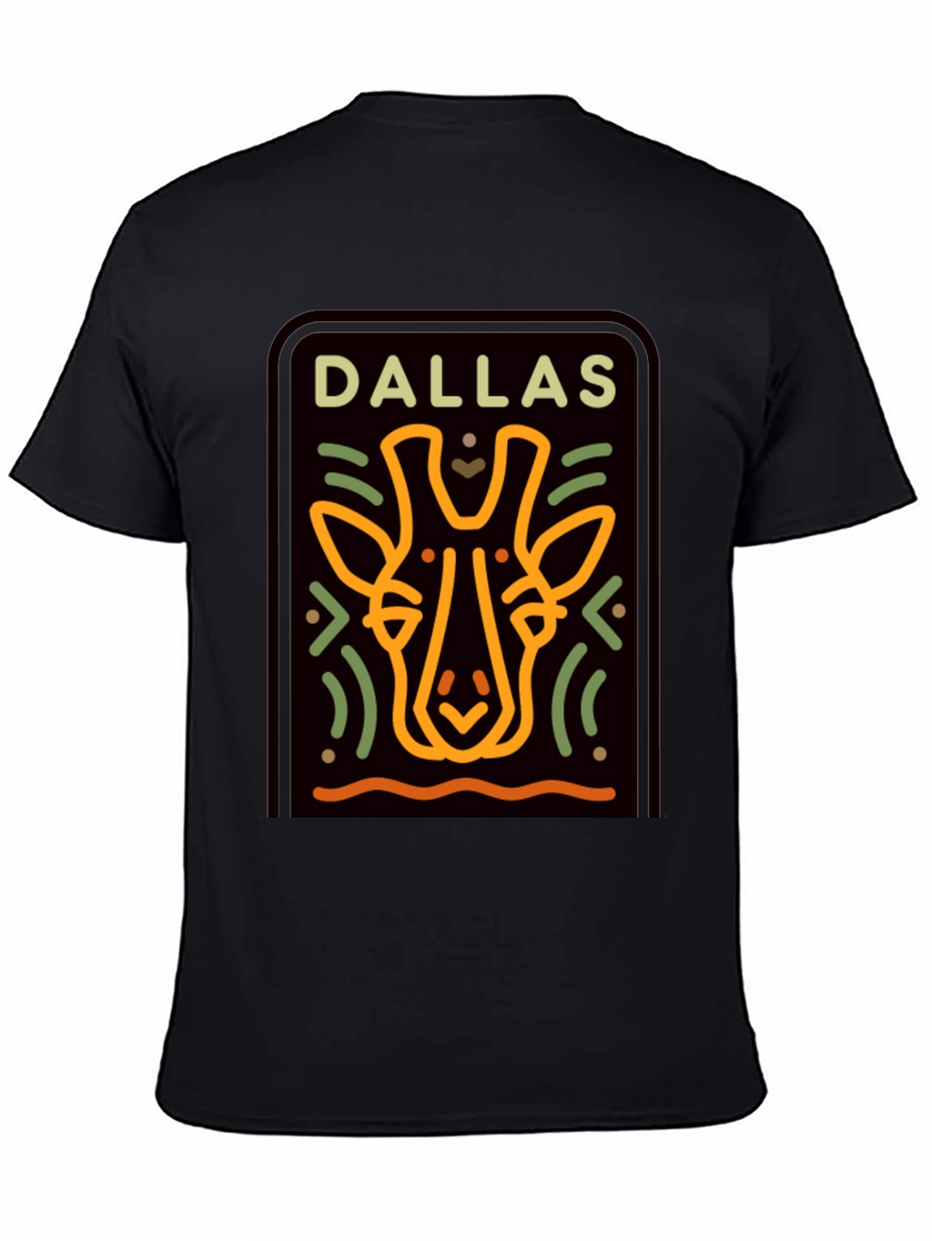 Dallas Giraffe T-Shirt - Graphic Print Tee