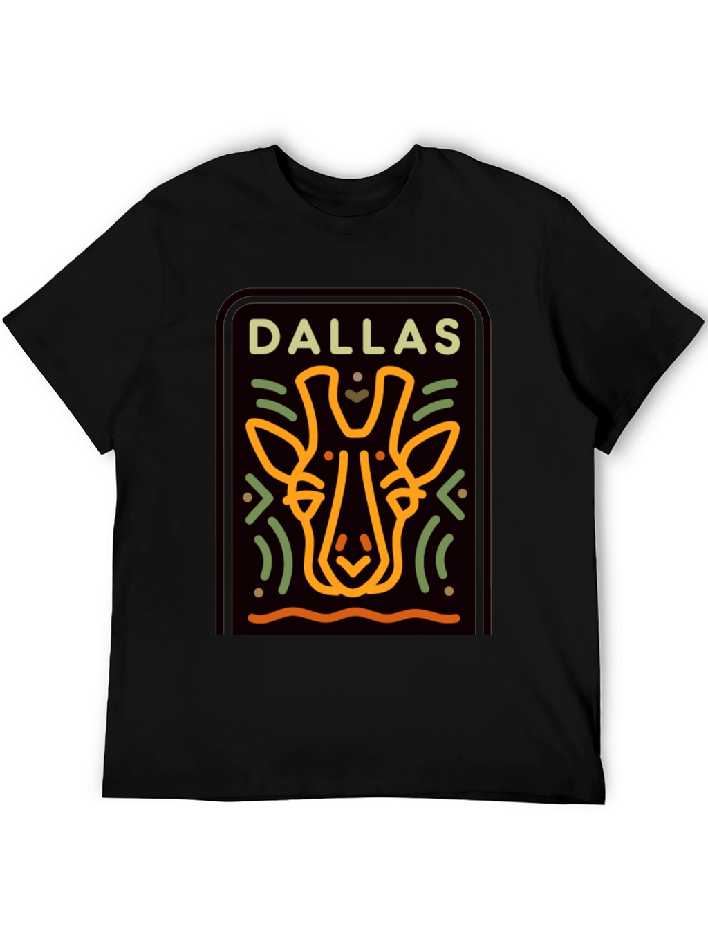 Dallas Giraffe T-Shirt - Graphic Print Tee