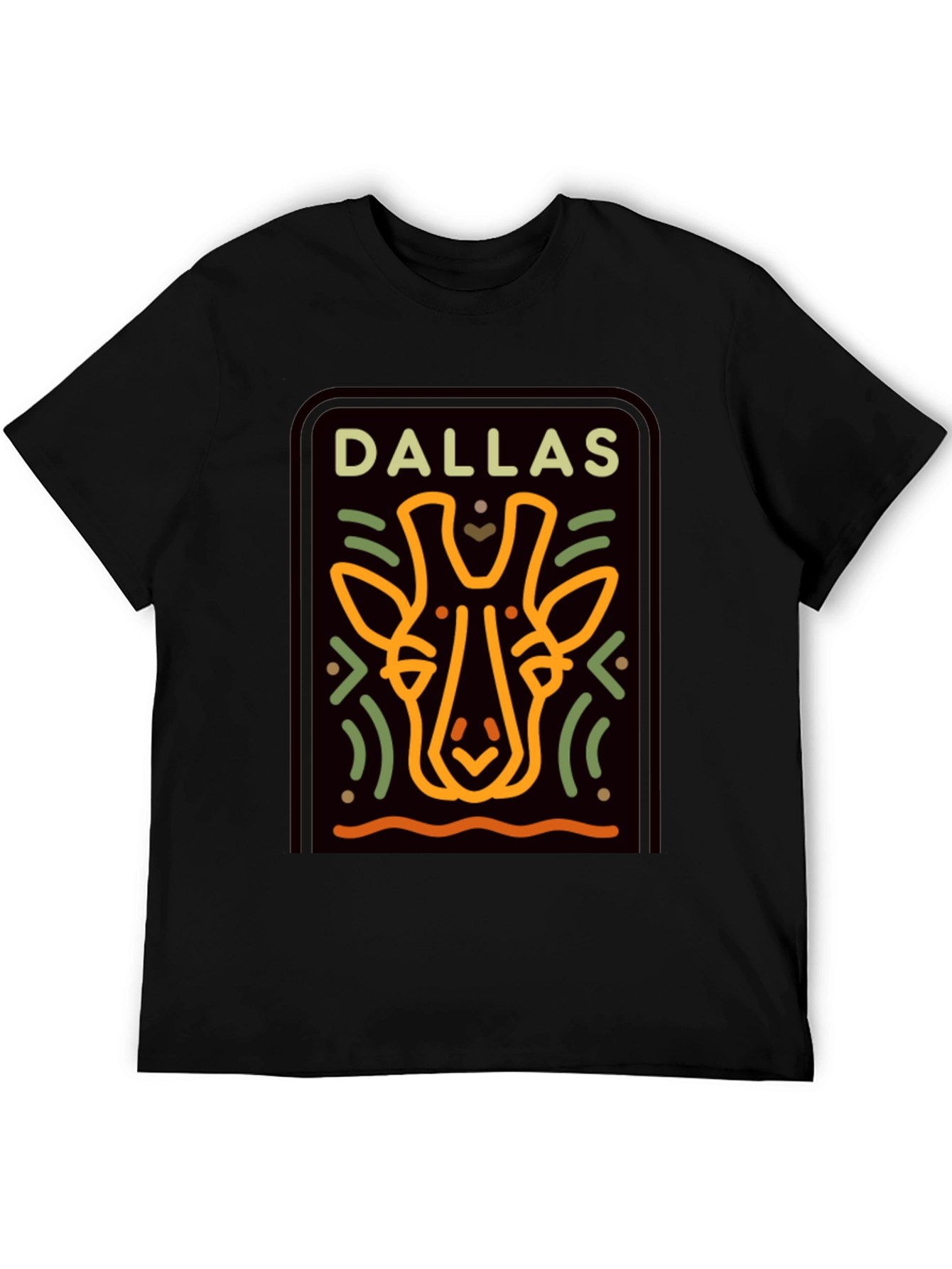 Dallas Giraffe T-Shirt - Graphic Print Tee