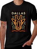 Dallas Giraffe T-Shirt - Graphic Print Tee