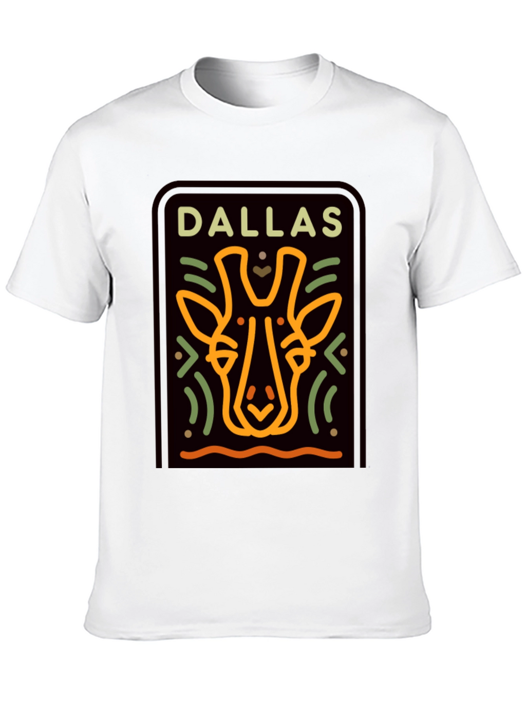 Dallas Giraffe T-Shirt - Graphic Print Tee