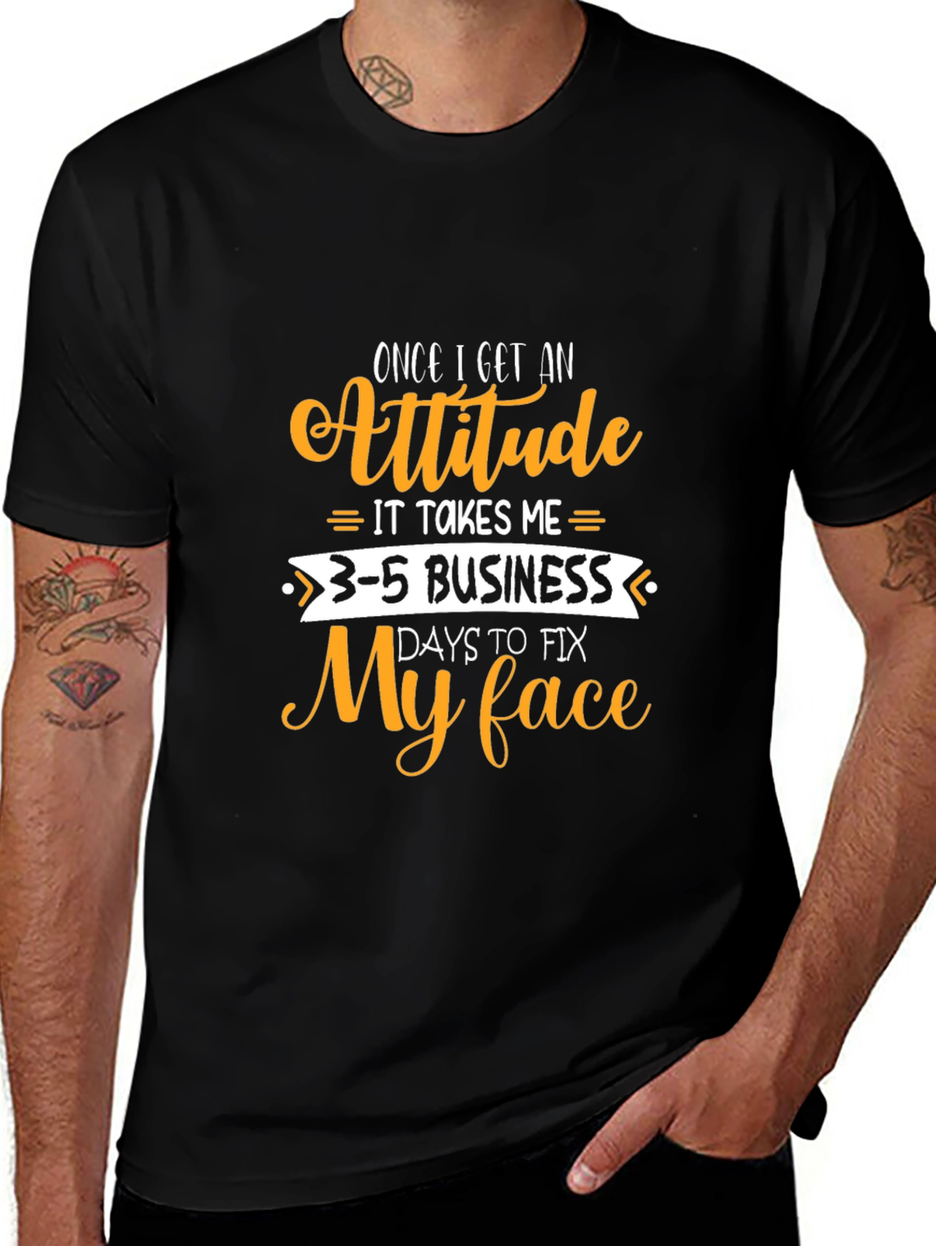 Attitude Funny Graphic T-Shirt