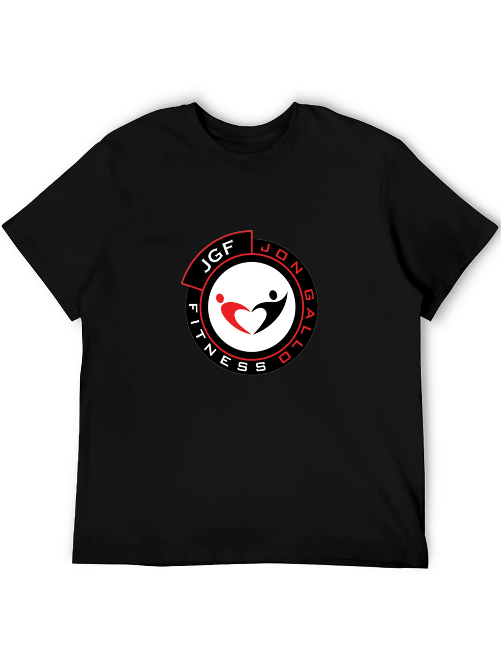 Mens Black JGF Fitness Graphic T-Shirt