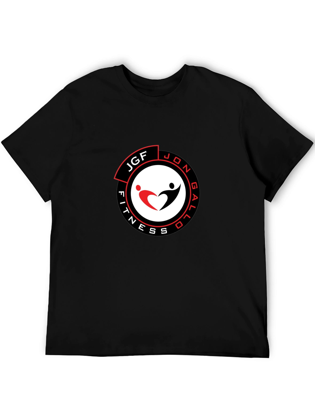 Mens Black JGF Fitness Graphic T-Shirt