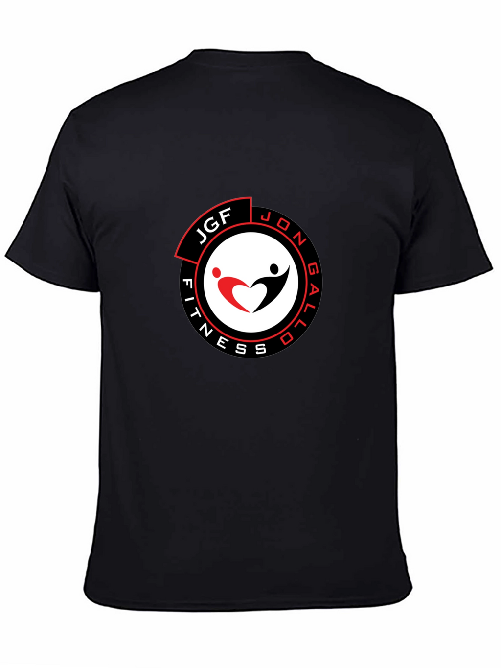 Mens Black JGF Fitness Graphic T-Shirt