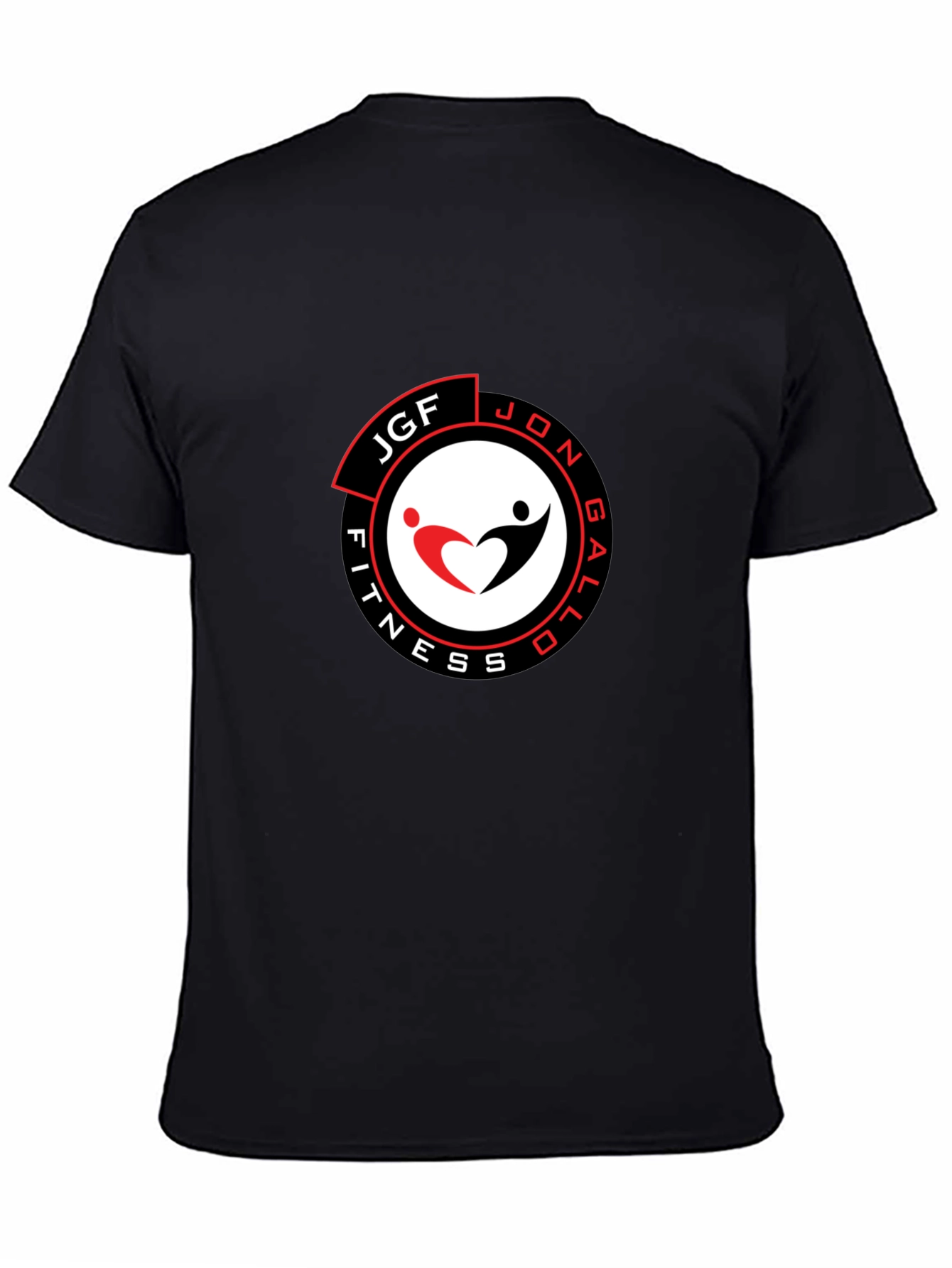Mens Black JGF Fitness Graphic T-Shirt