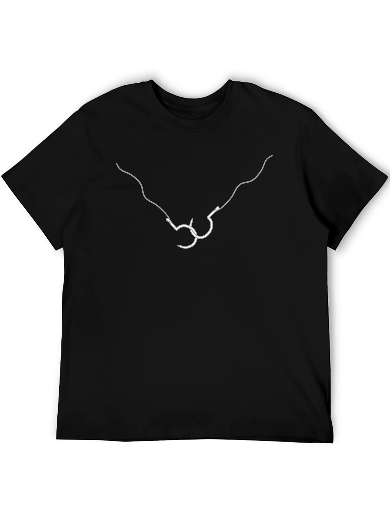Hooked on Love T-Shirt - Black Graphic Tee
