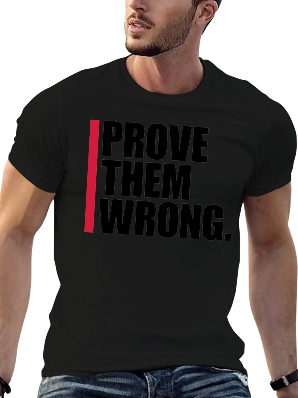 Prove Them Wrong Black Graphic Tee