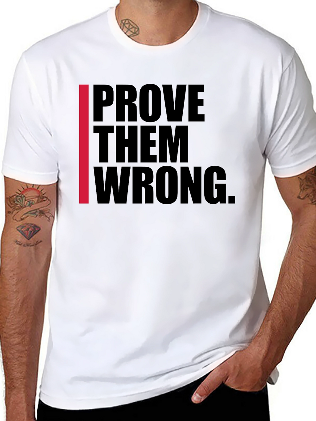 Prove Them Wrong Black Graphic Tee
