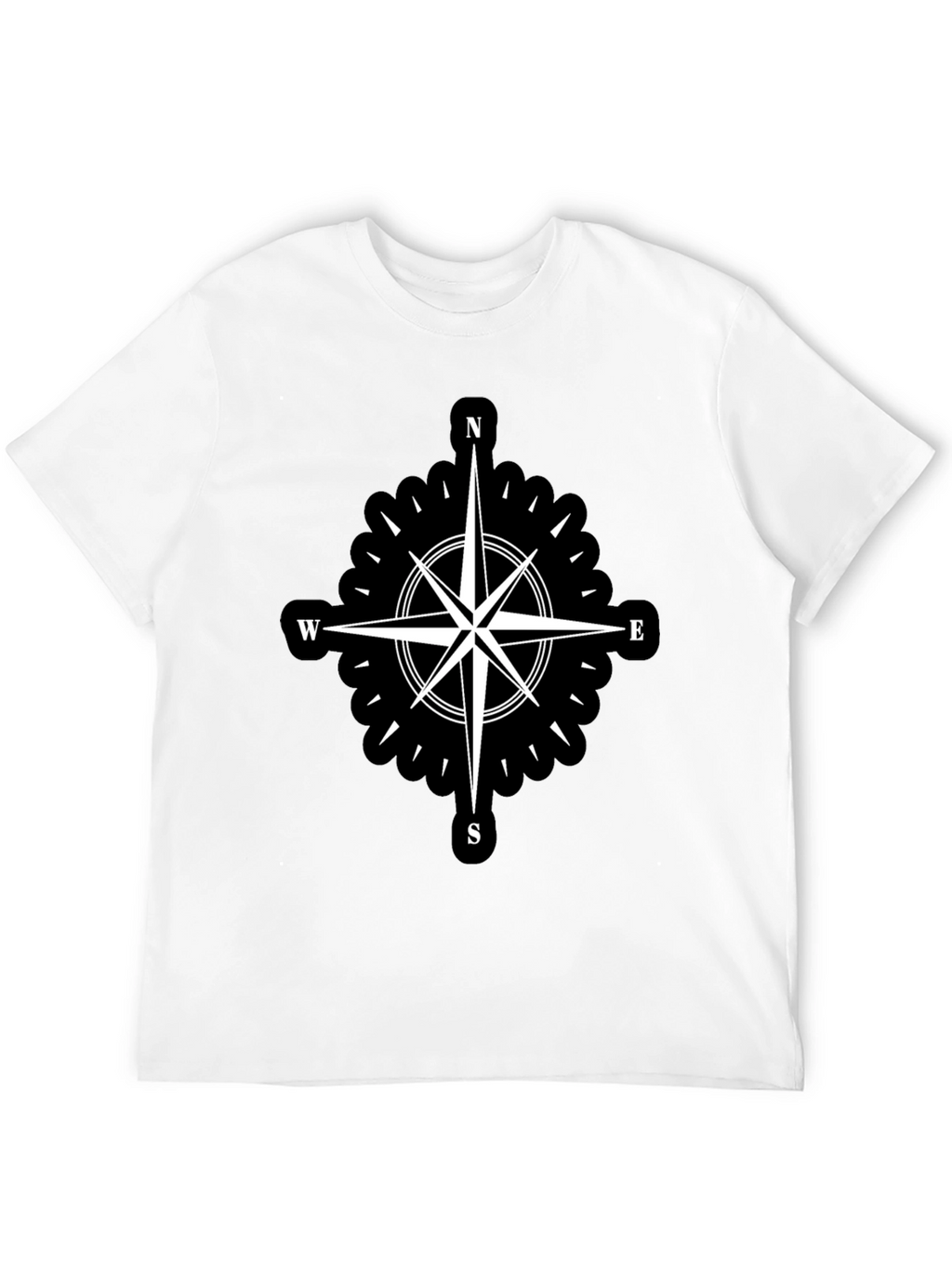 Compass Rose Black T-Shirt