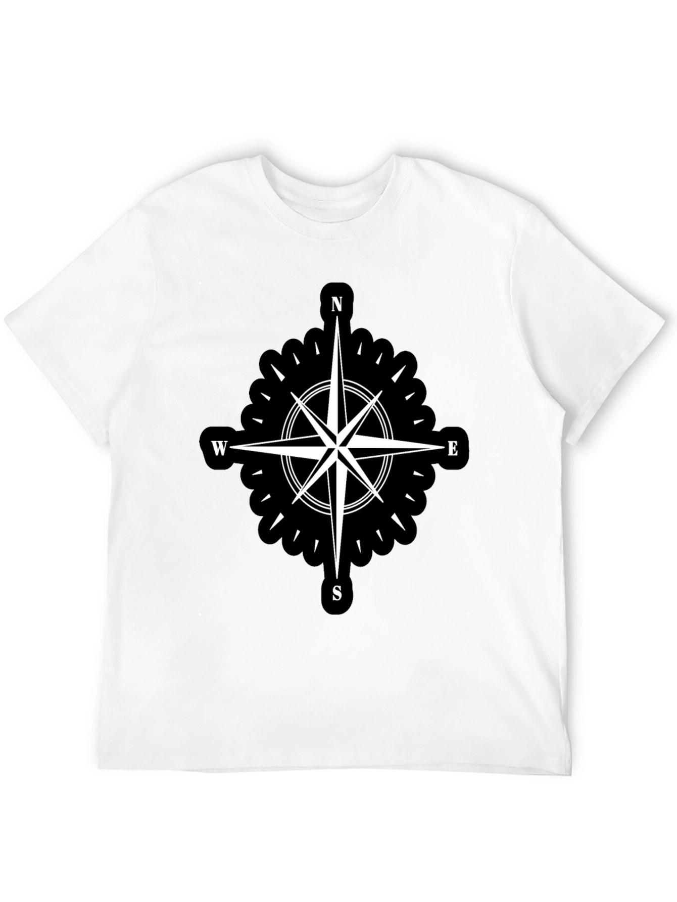 Compass Rose Black T-Shirt
