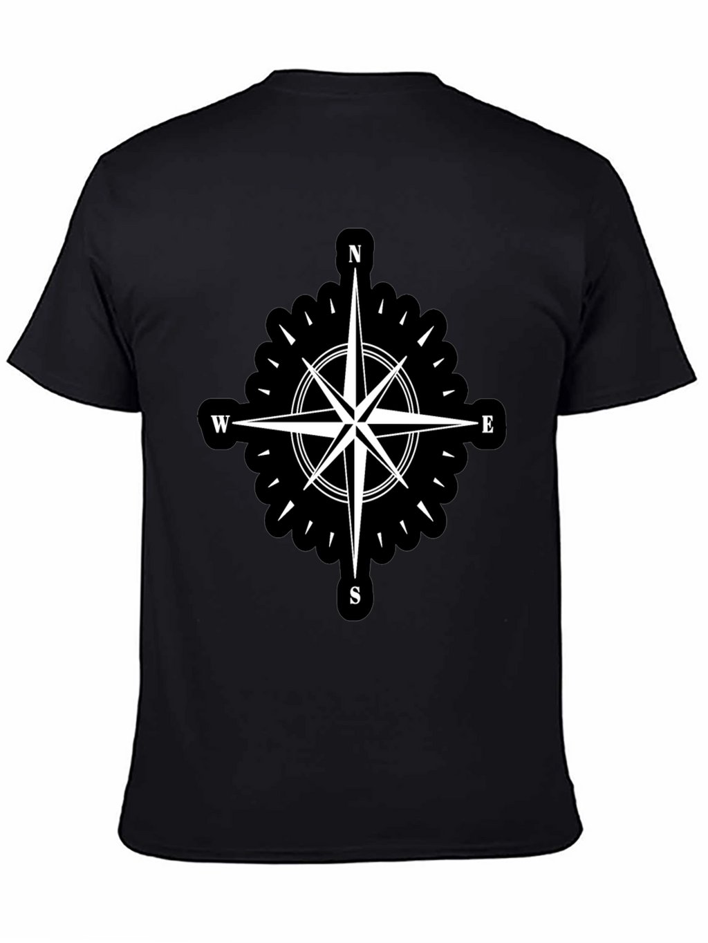 Compass Rose Black T-Shirt