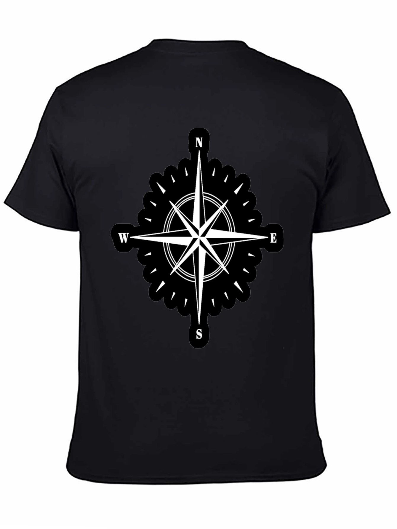 Compass Rose Black T-Shirt