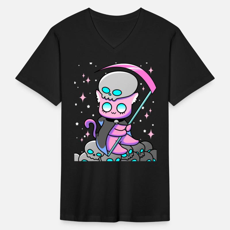 Kawaii Pastel Goth Anime Tarot Card Death Cute Wit