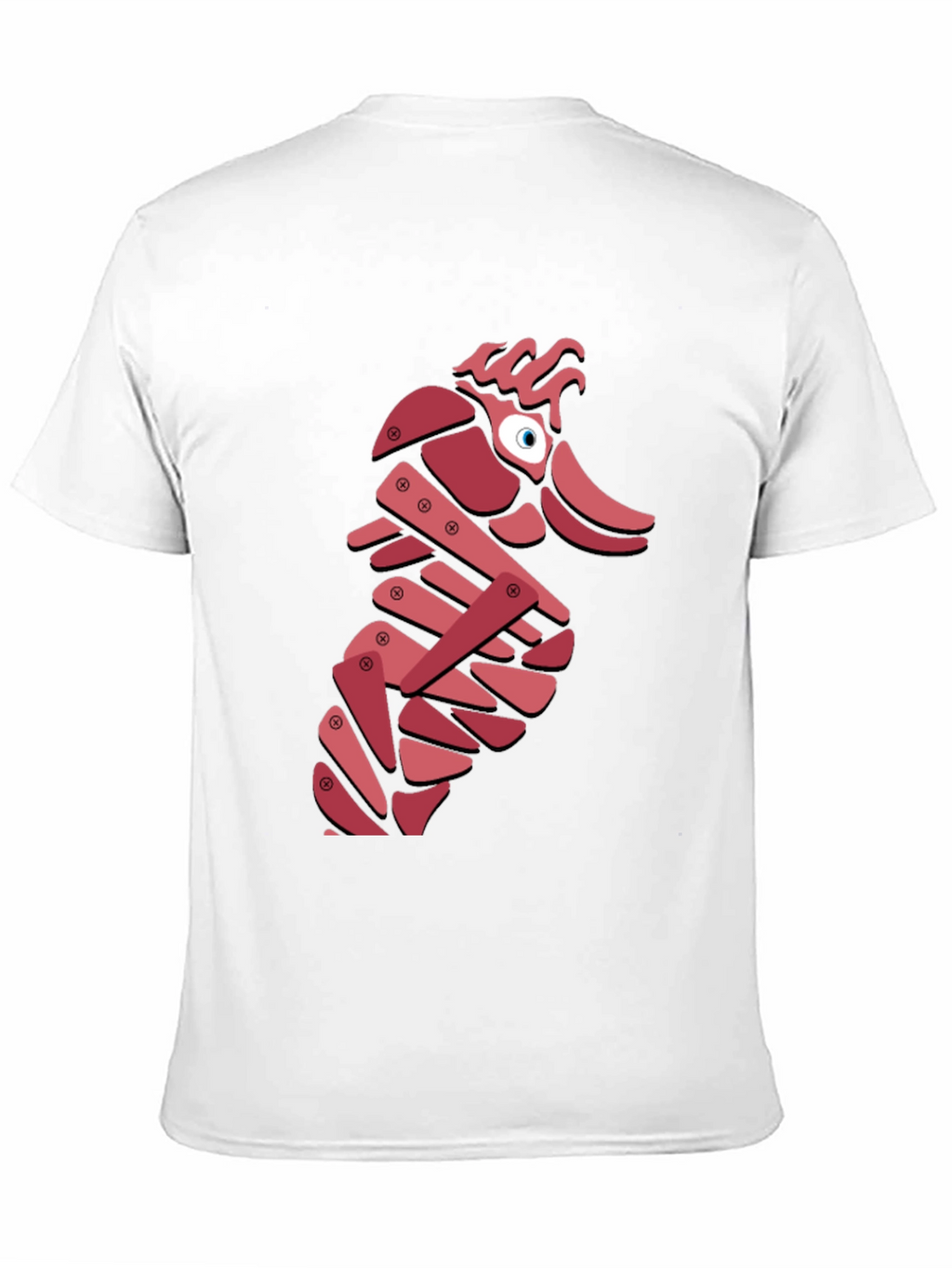 Abstract Seahorse Graphic T-Shirt - Unique Design