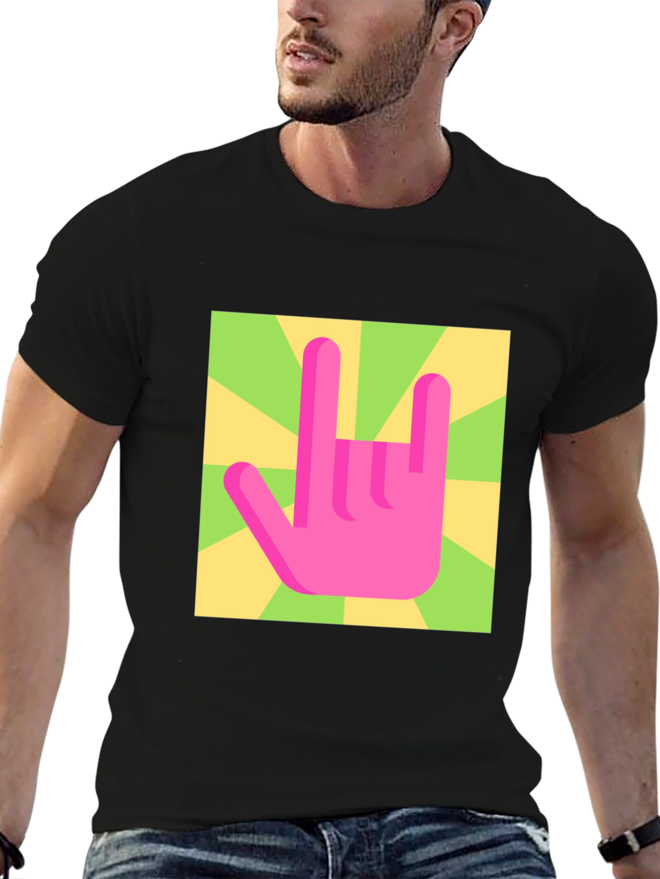 Rock On Graphic Tee - Retro Style