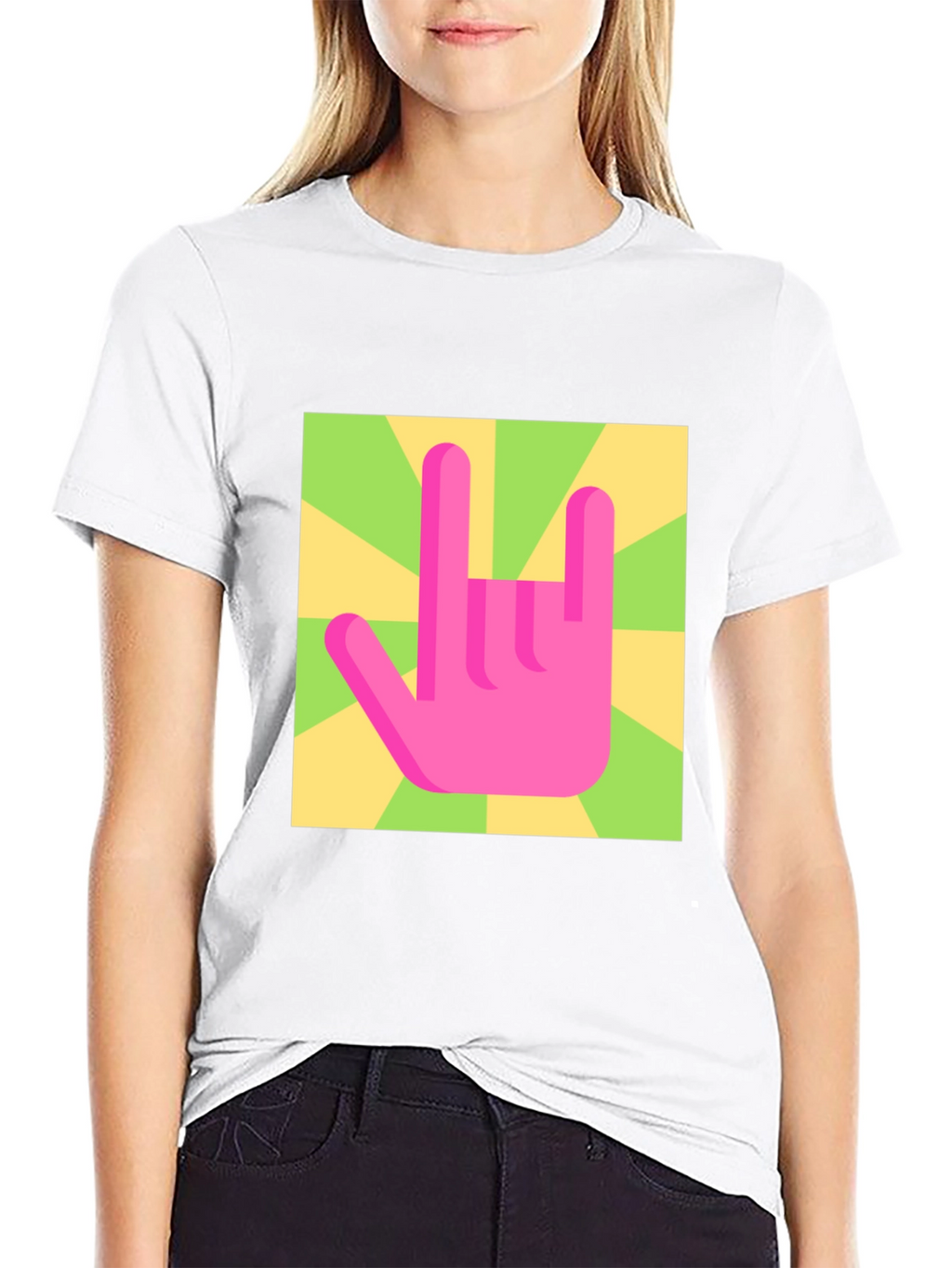 Rock On Graphic Tee - Retro Style