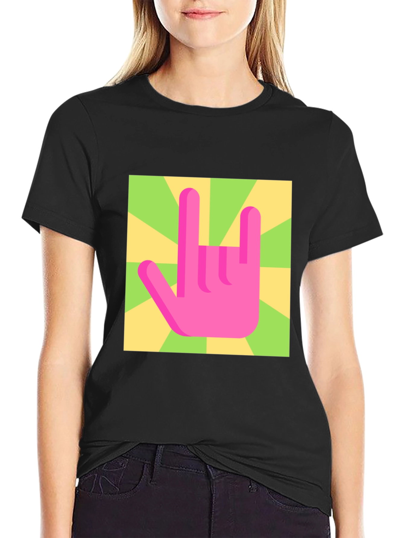 Rock On Graphic Tee - Retro Style