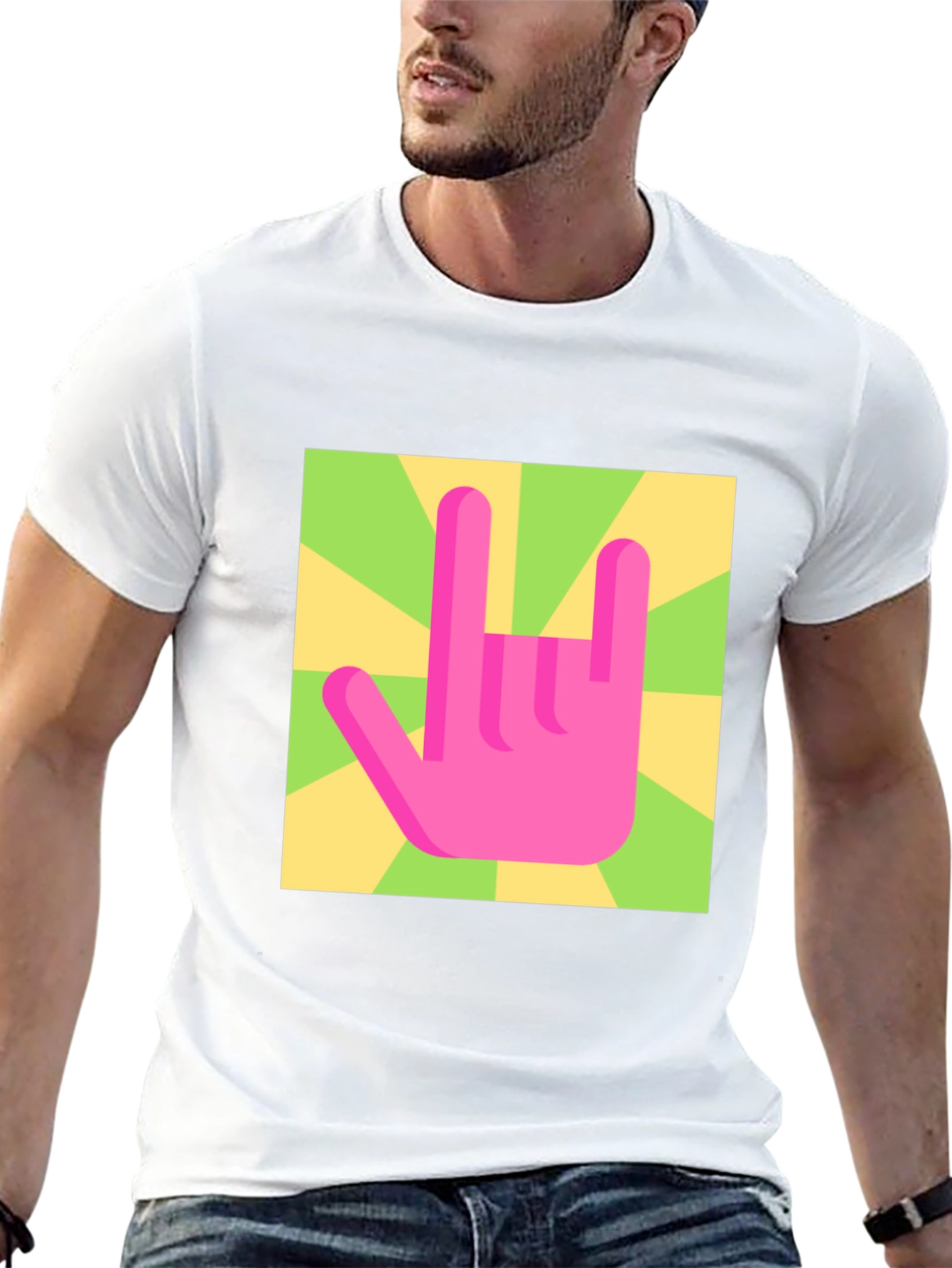 Rock On Graphic Tee - Retro Style