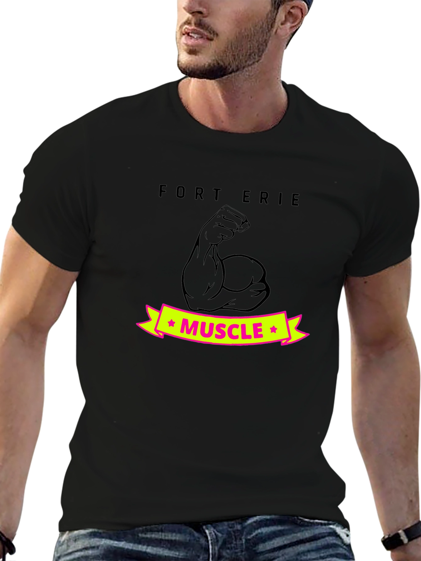 Fort Erie Muscle T-Shirt - Black