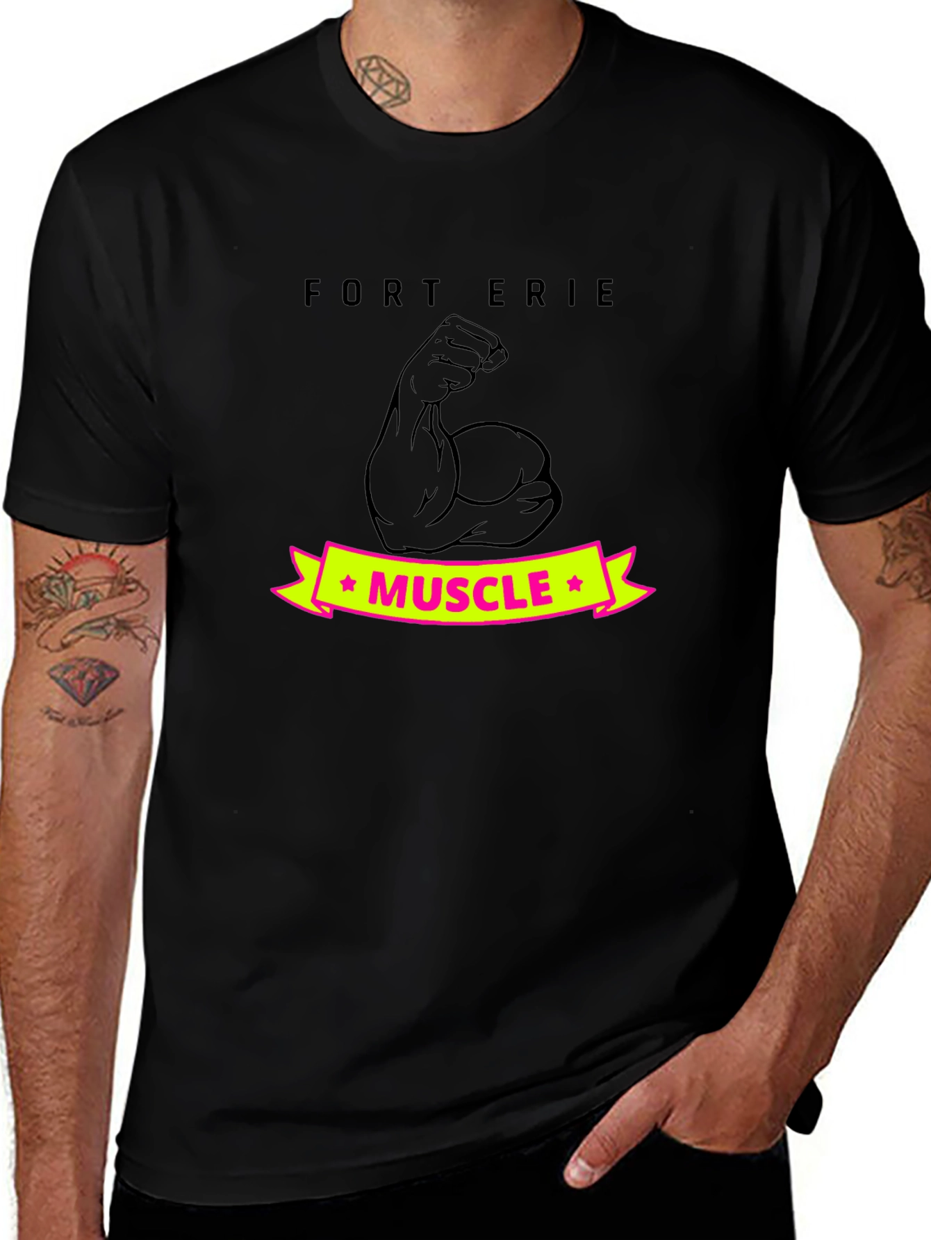 Fort Erie Muscle T-Shirt - Black