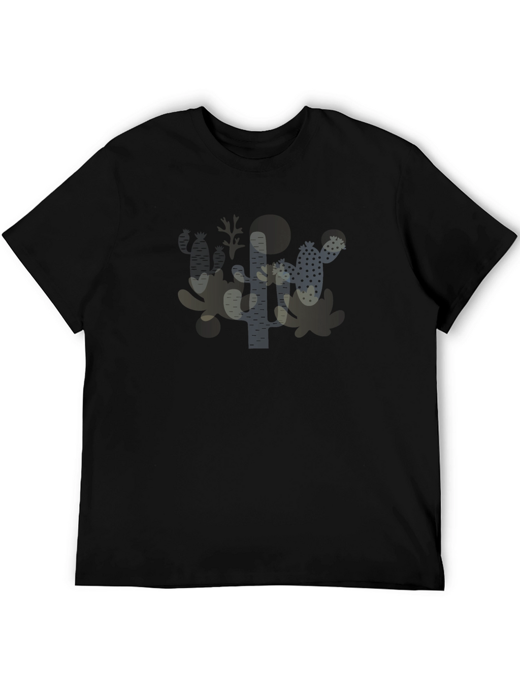 Cactus Graphic Black T-Shirt