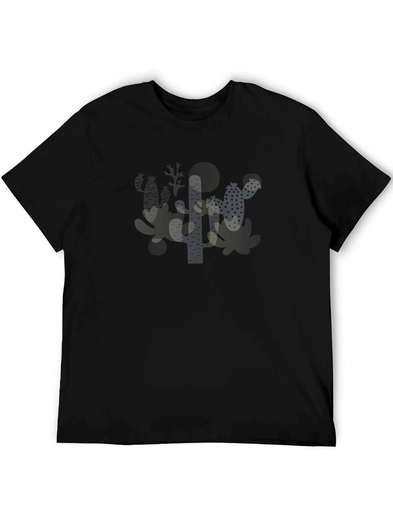 Cactus Graphic Black T-Shirt
