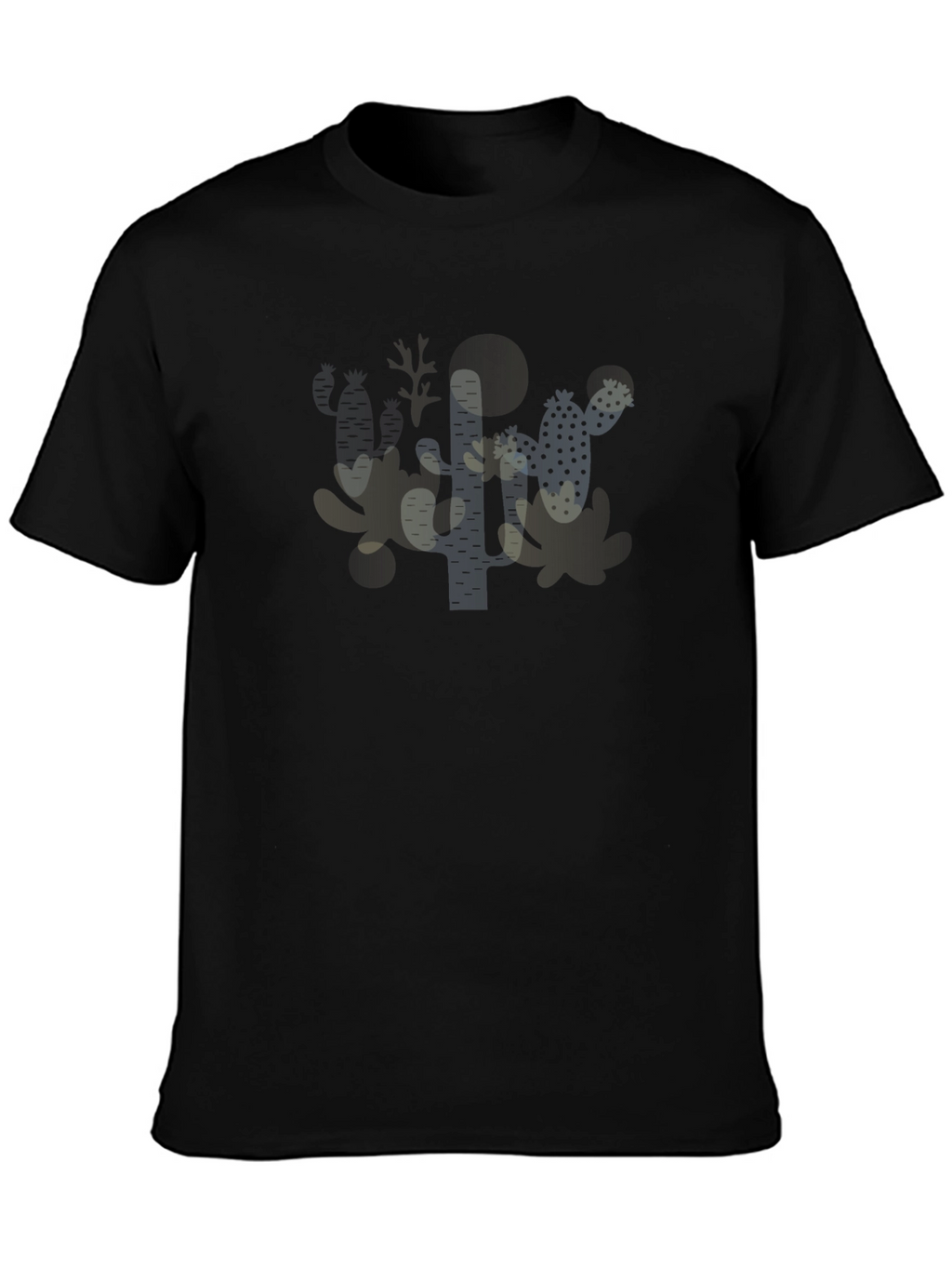 Cactus Graphic Black T-Shirt