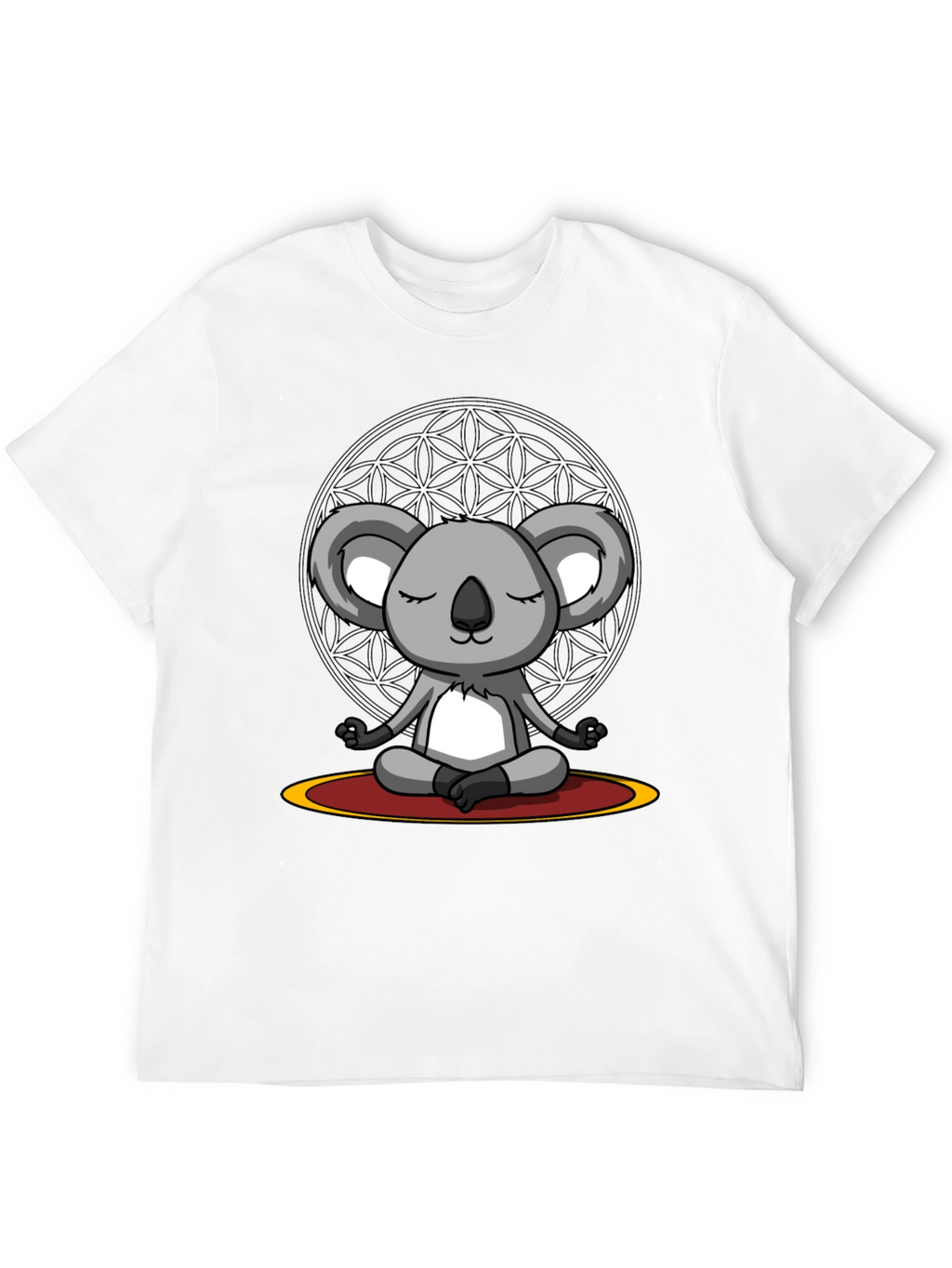 Meditating Koala Bear Graphic Tee - Zen Vibes