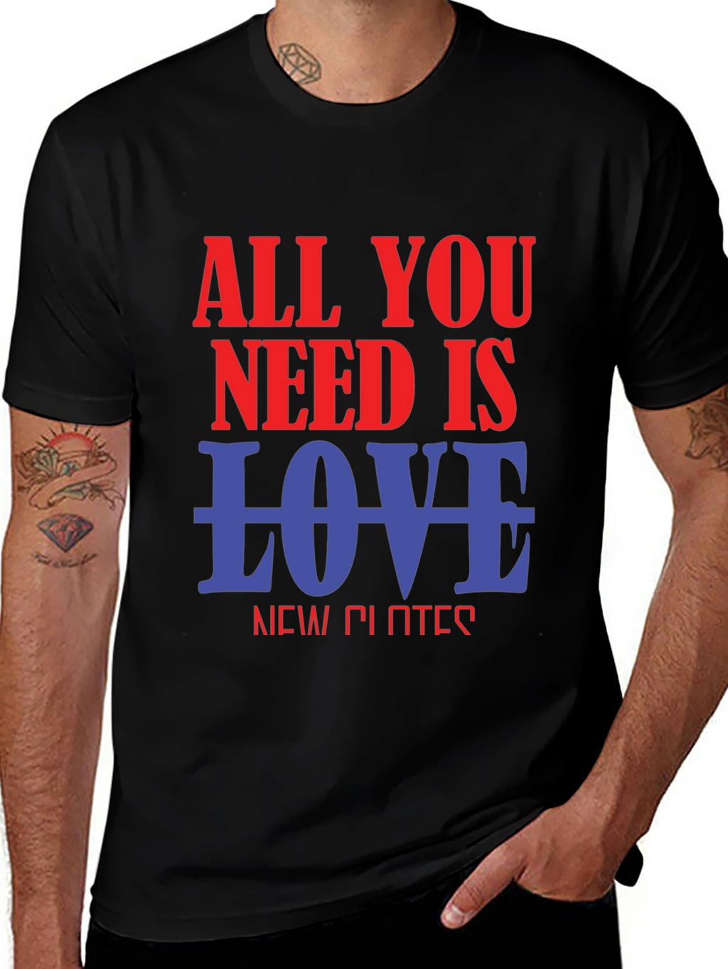 All You Need Is Love Graphic T-Shirt - Black