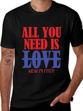 All You Need Is Love Graphic T-Shirt - Black