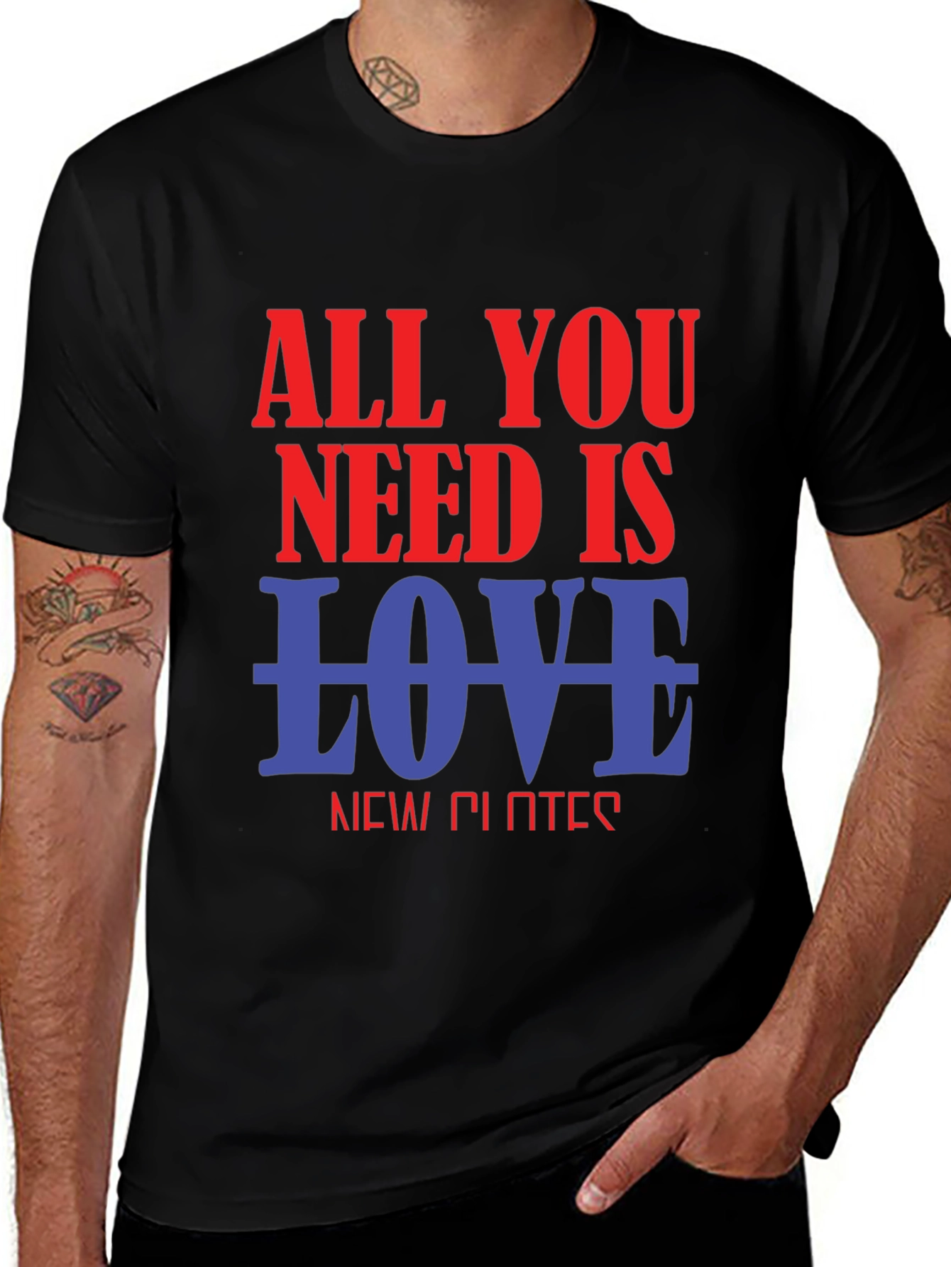 All You Need Is Love Graphic T-Shirt - Black