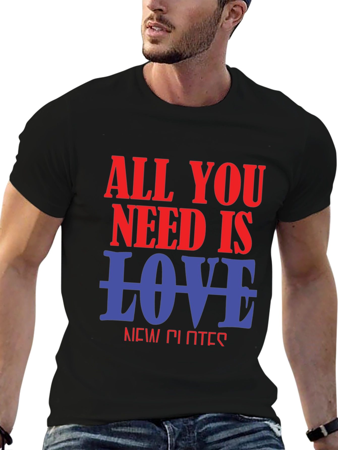 All You Need Is Love Graphic T-Shirt - Black