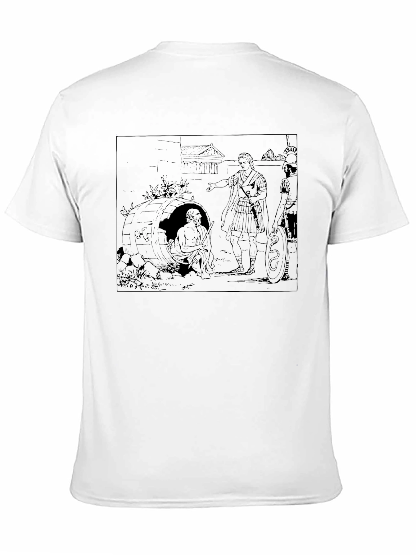 Diogenes in a Barrel T-Shirt