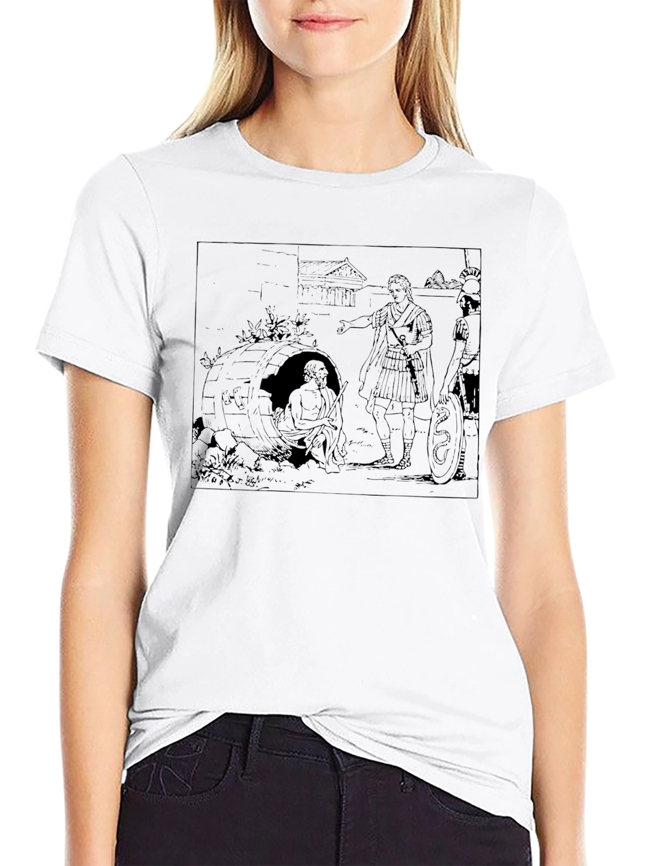 Diogenes in a Barrel T-Shirt