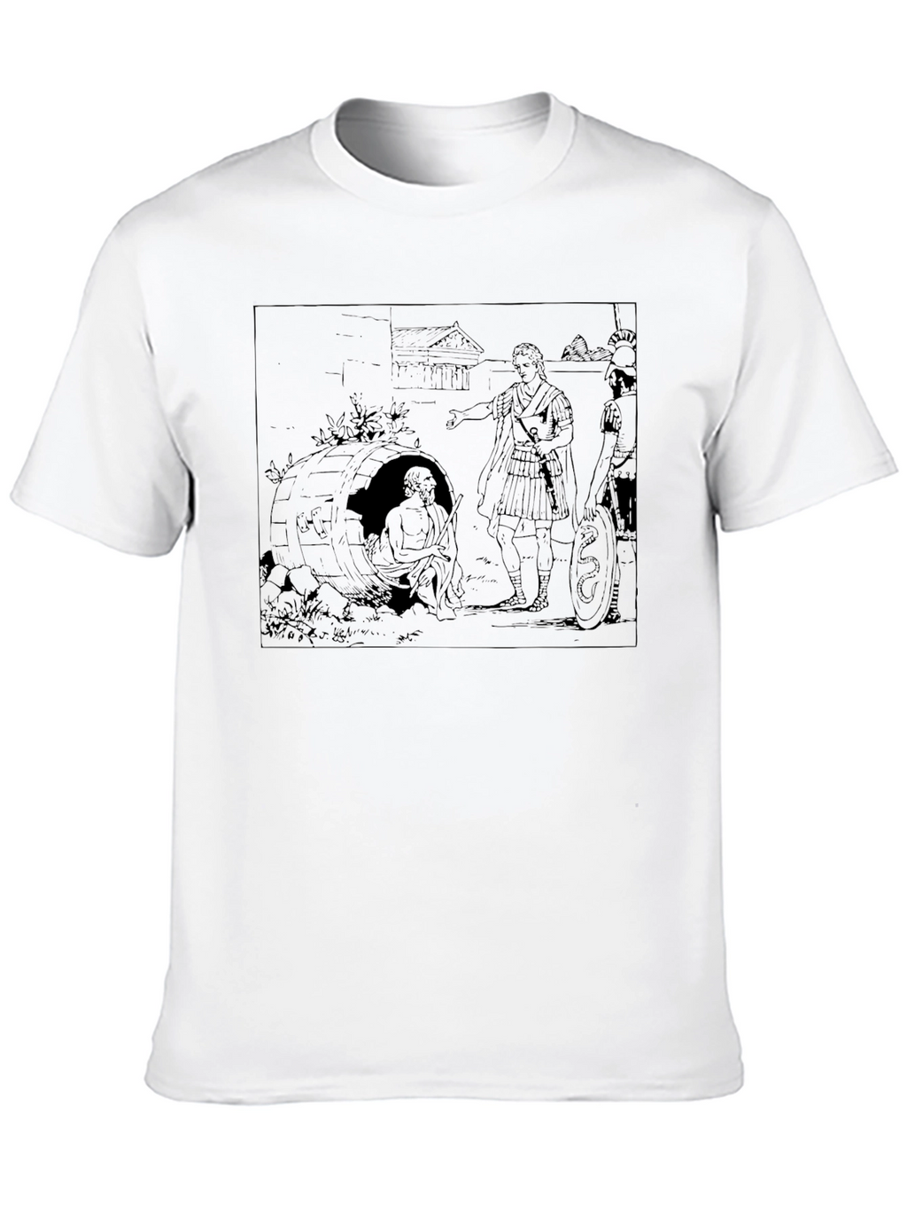 Diogenes in a Barrel T-Shirt