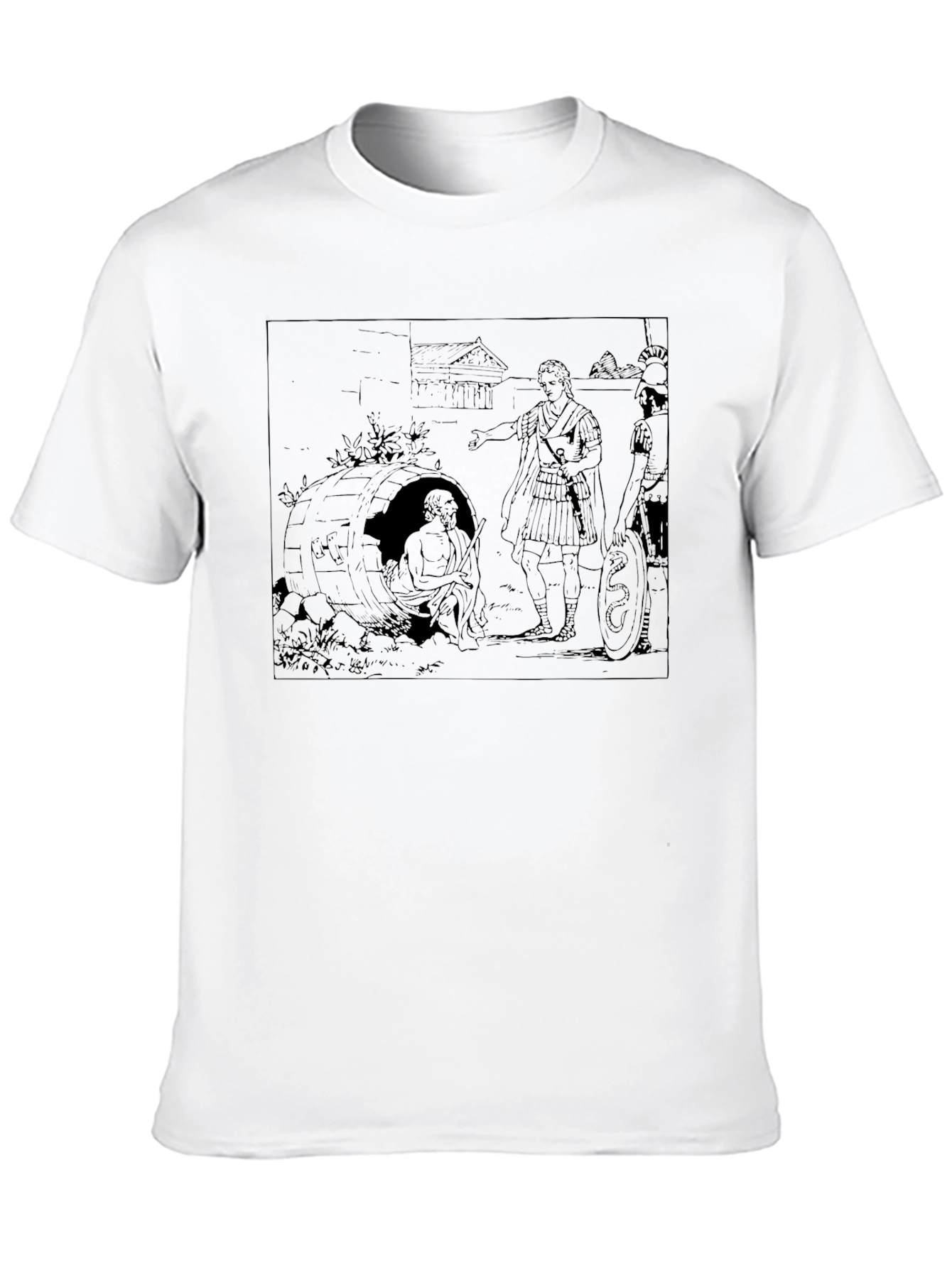Diogenes in a Barrel T-Shirt