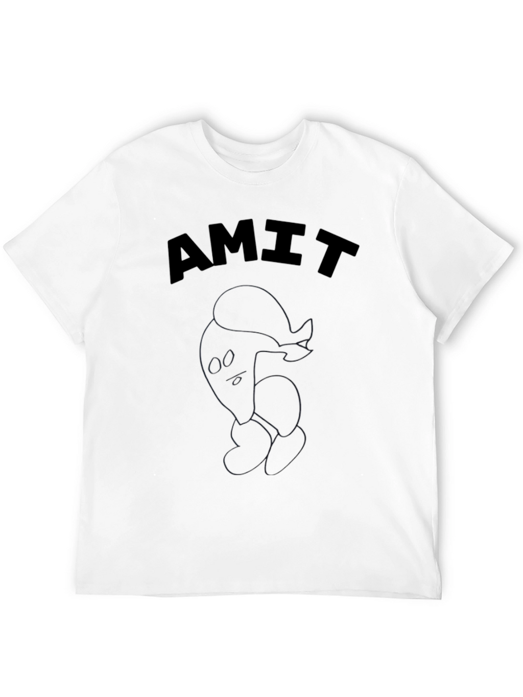 Mens Black T-Shirt with AMIT Graphic