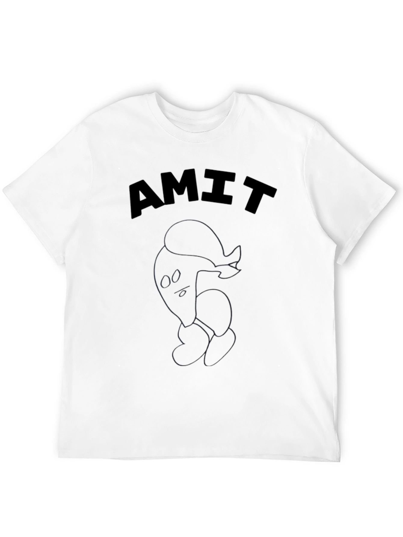Mens Black T-Shirt with AMIT Graphic