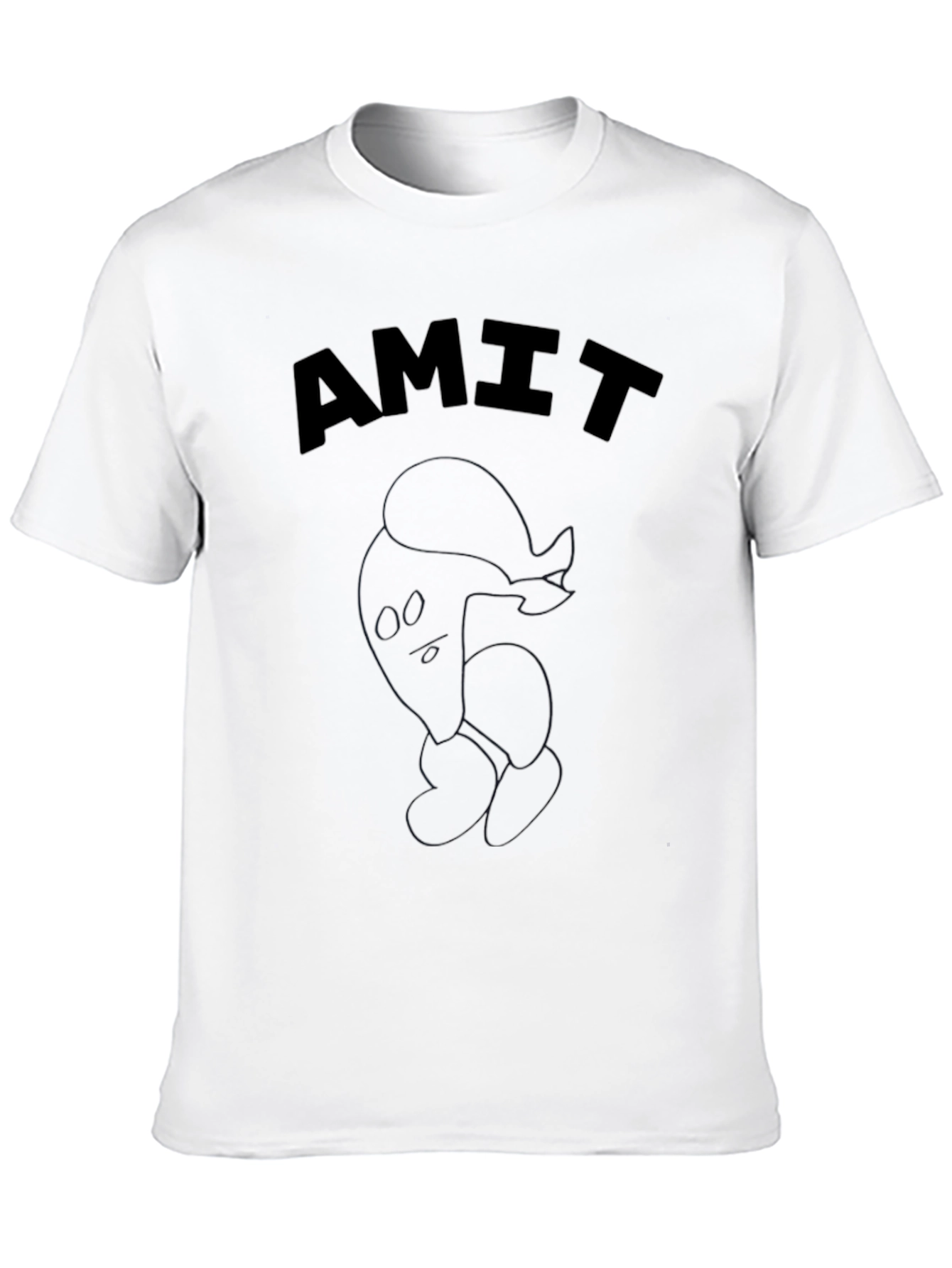 Mens Black T-Shirt with AMIT Graphic