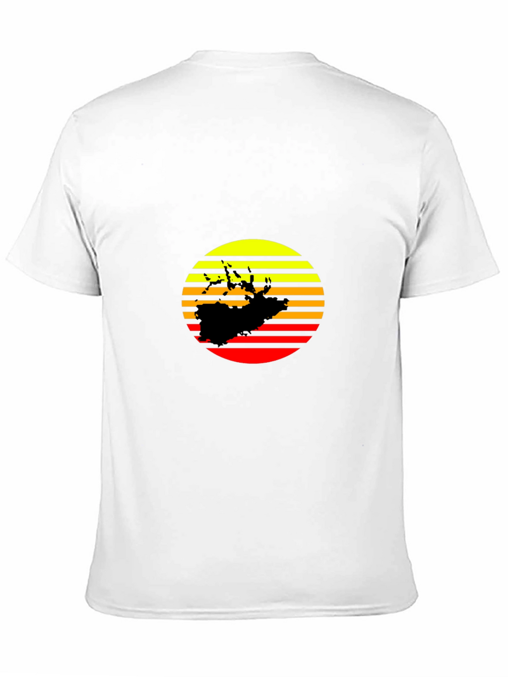 Sunset Silhouette Graphic Tee - Retro Style Black T-Shirt