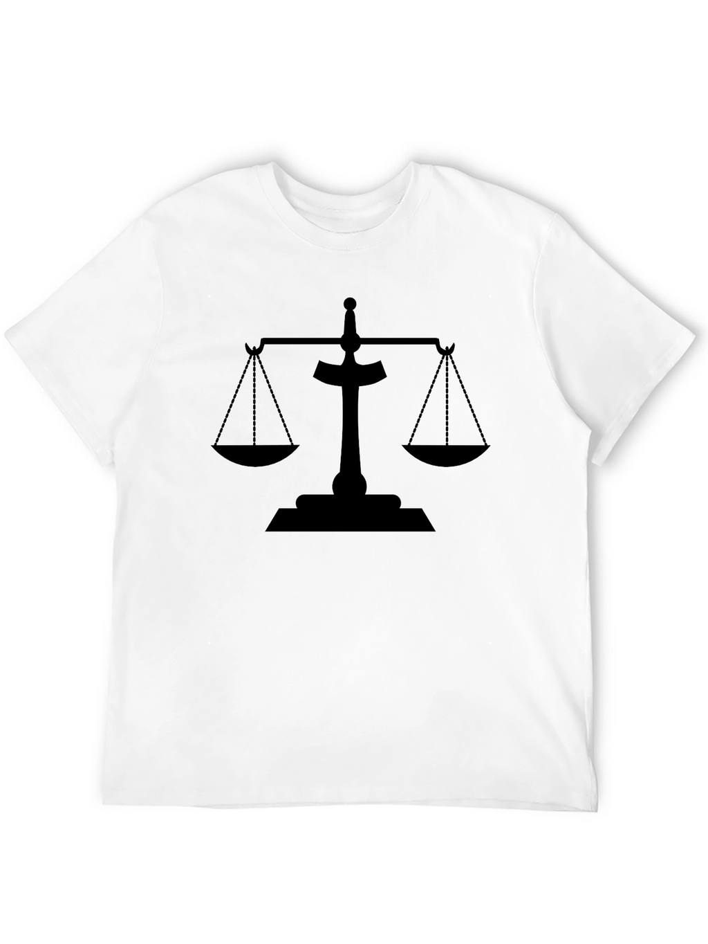 Scales of Justice Black Graphic Tee