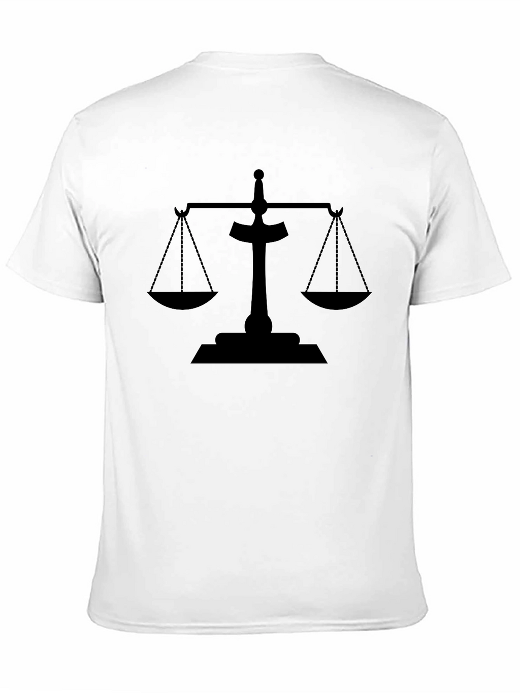 Scales of Justice Black Graphic Tee