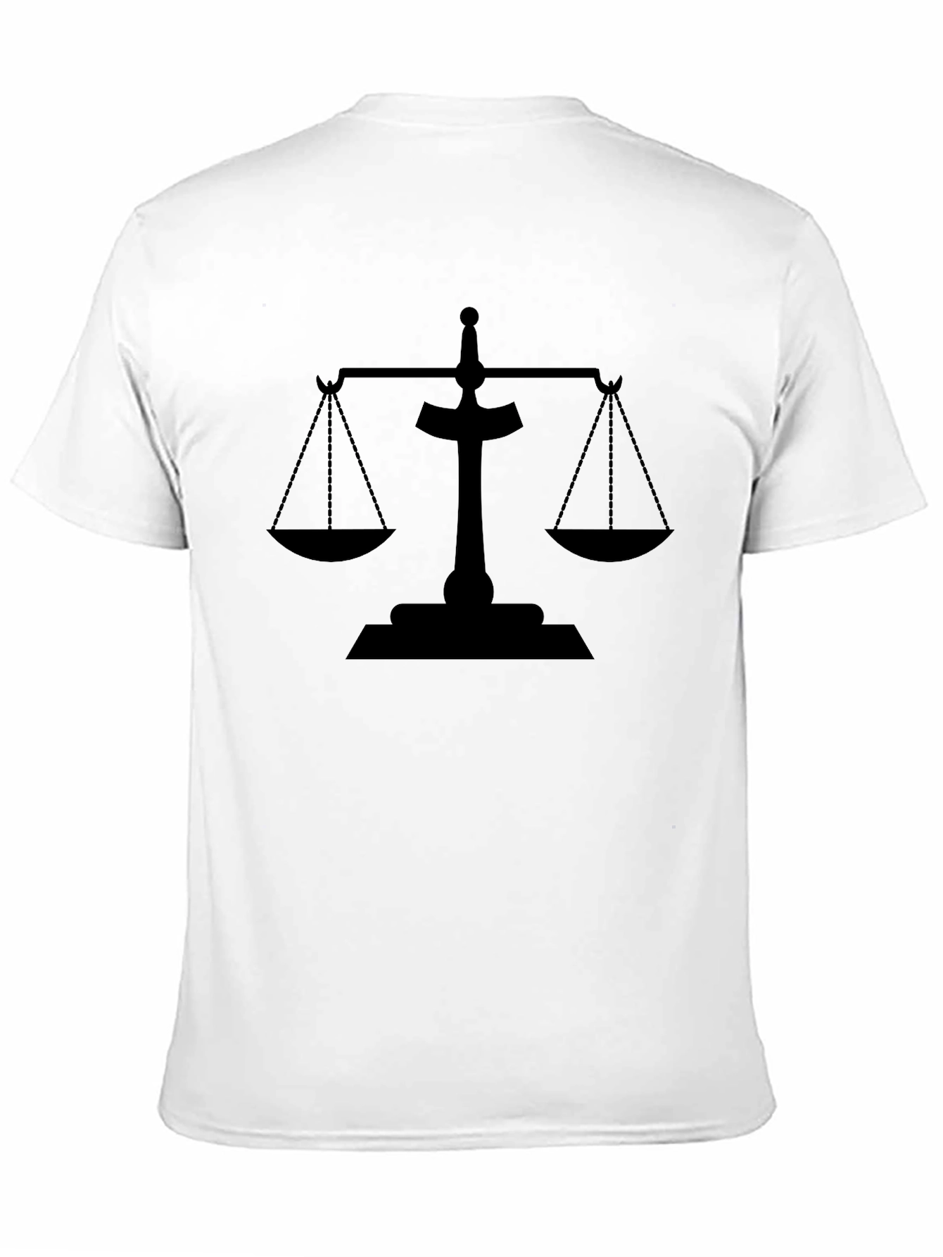 Scales of Justice Black Graphic Tee