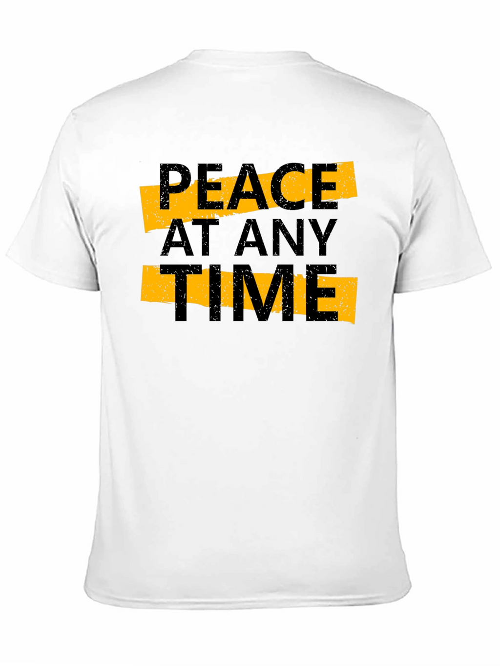 Peace At Any Time Black Graphic Tee