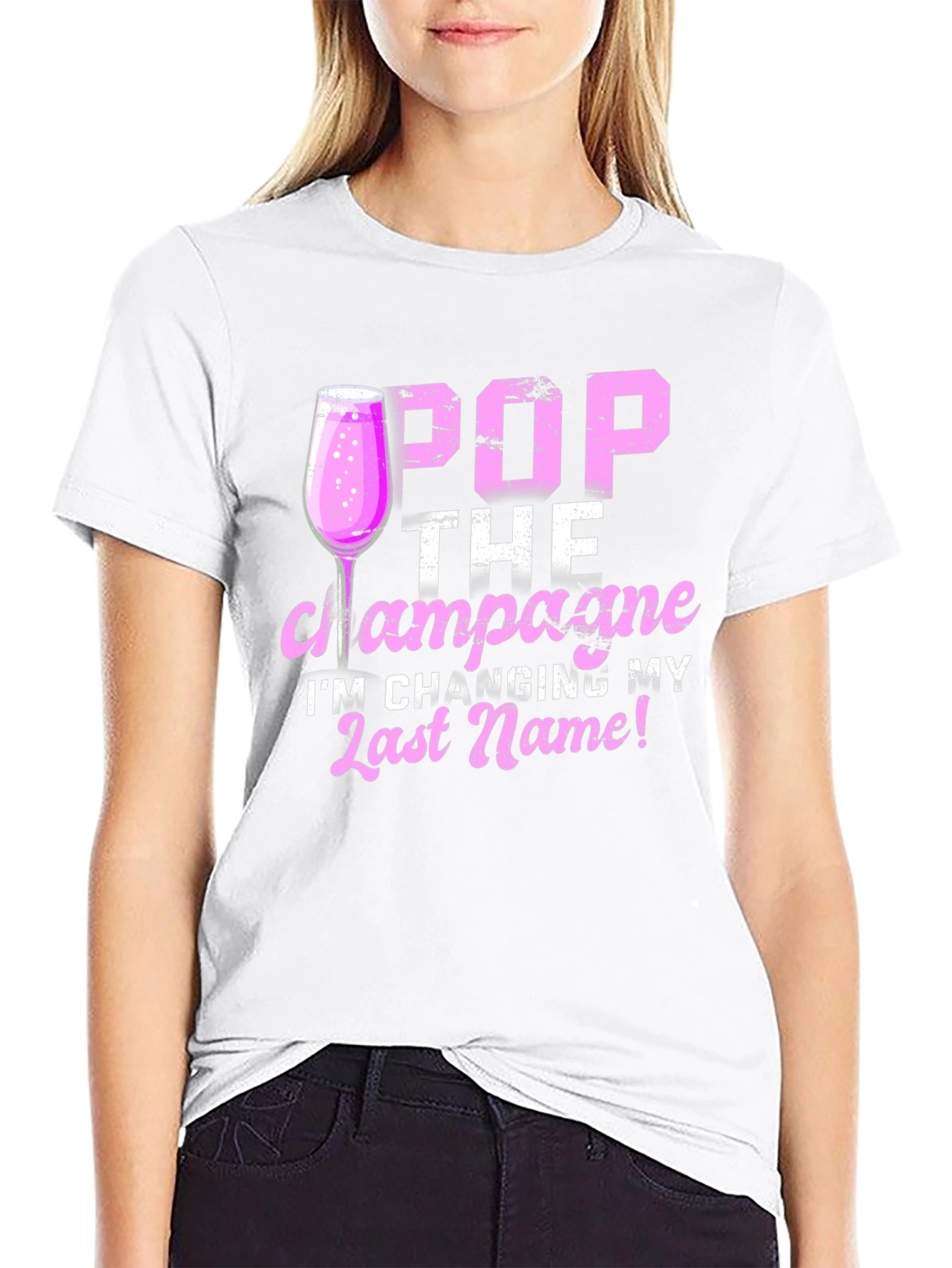 Pop the Champagne Wedding T-Shirt